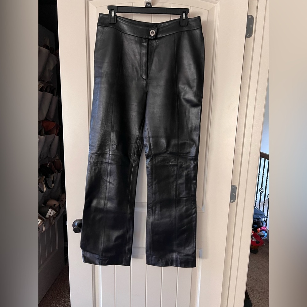 Genuine leather pants